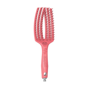 Olivia Garden Curly Hair Single Bristle Brush Pink