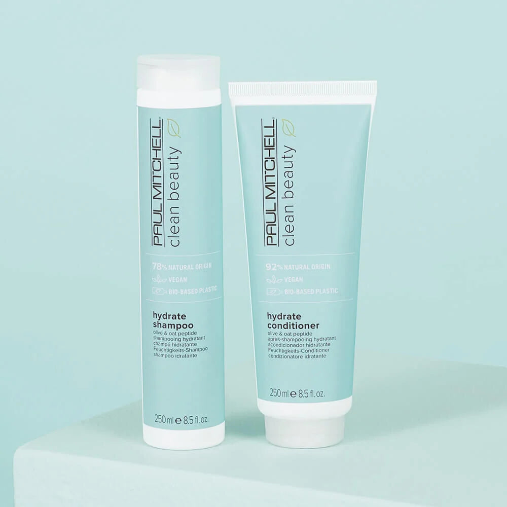 Paul Mitchell Clean Beauty Hydrate Shampoo & Conditioner 250ml Duo
