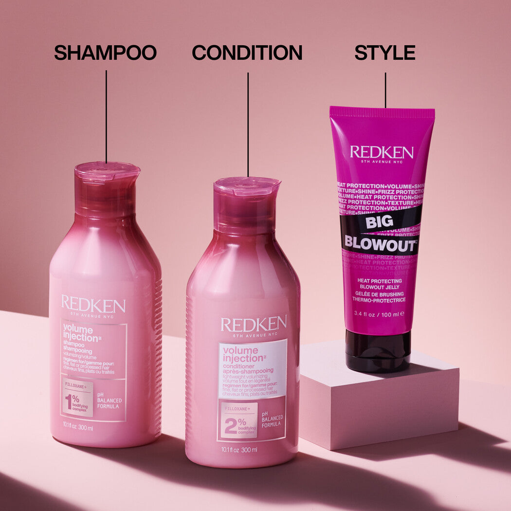 Redken Volume Injection Shampoo & Conditioner 300ml Duo