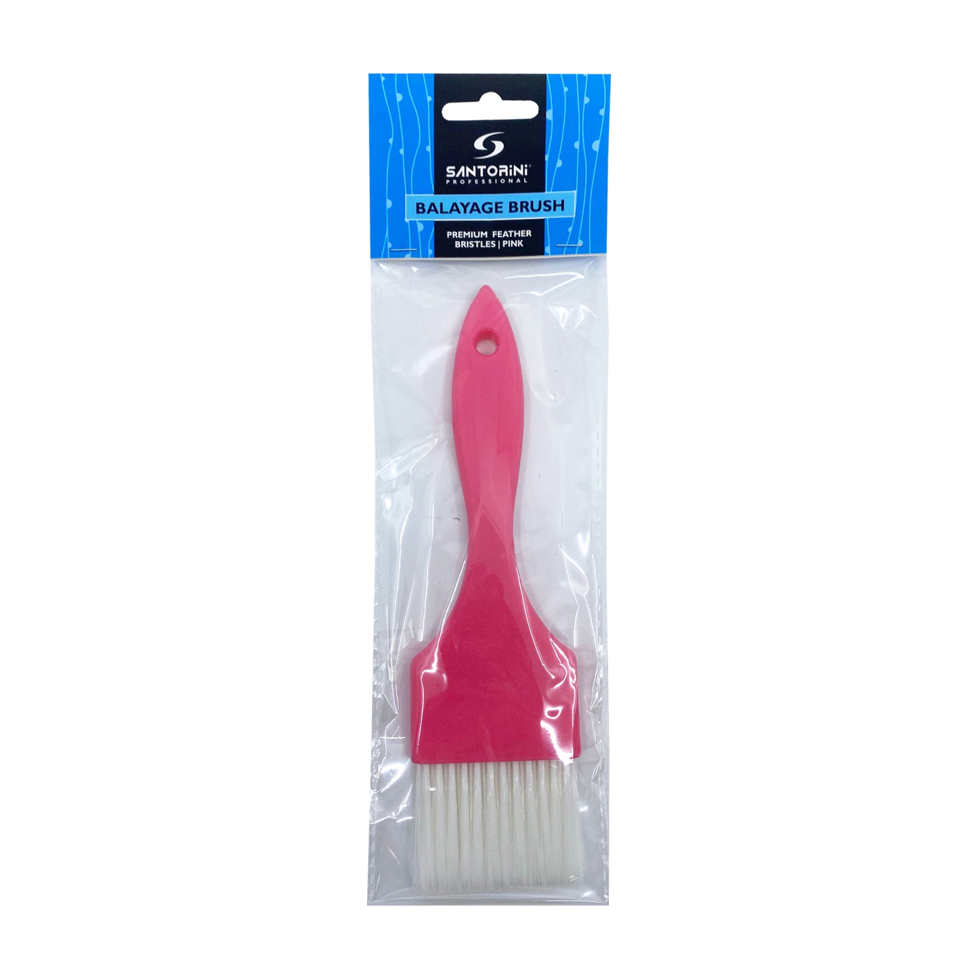 Santorini Premium Feather Bristle Balayage Brush Pink