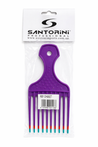 Santorini Afro Comb 2.5 Inch Purple
