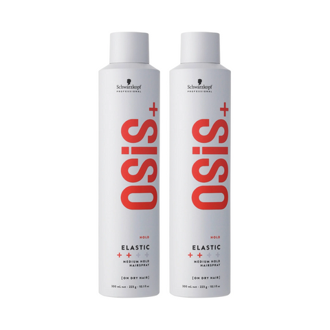 Schwarzkopf OSiS+ Elastic Light Hold Flexible Hairspray 300ml Twin Pack