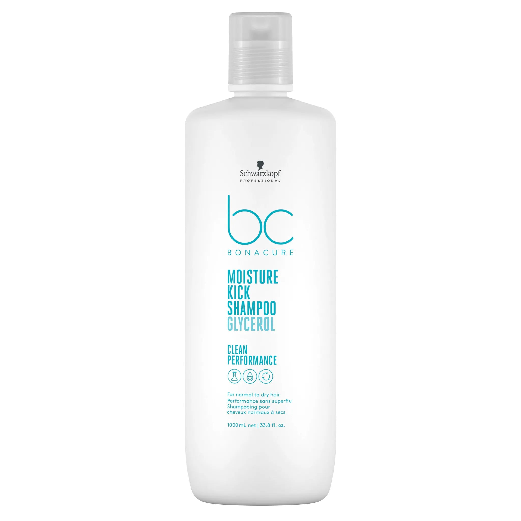 Schwarzkopf Professional BC Clean Performance Moisture Kick Shampoo 1 Litre