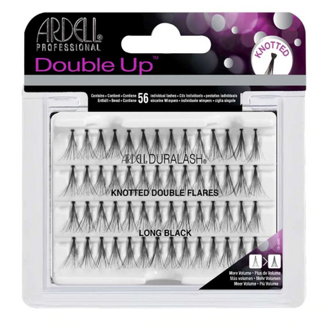 Ardell Duralash Double Up Knotted Flare Lashes Long Black