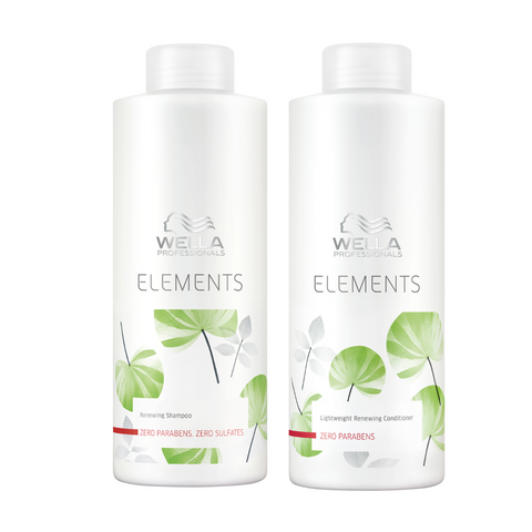 Wella Professionals Elements Renewing Shampoo & Lightweight Renewing Conditioner 1 Litre Duo