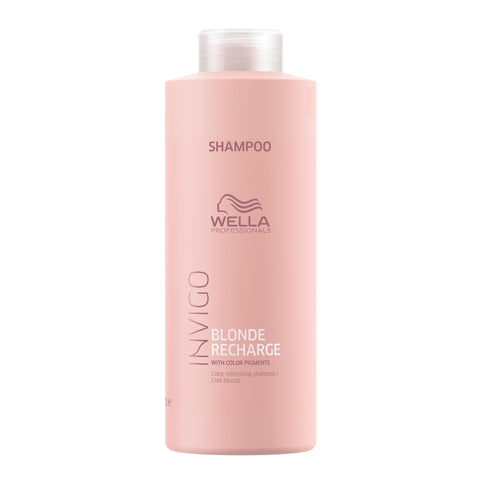 Wella Invigo Blonde Recharge Cool Blonde Color Refreshing Shampoo 1 Litre