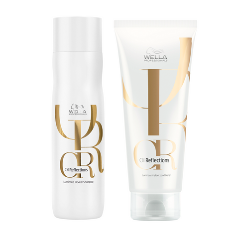 Wella Oil Reflections Luminous Reveal Shampoo 250ml & Instant Conditioner 200ml Duo