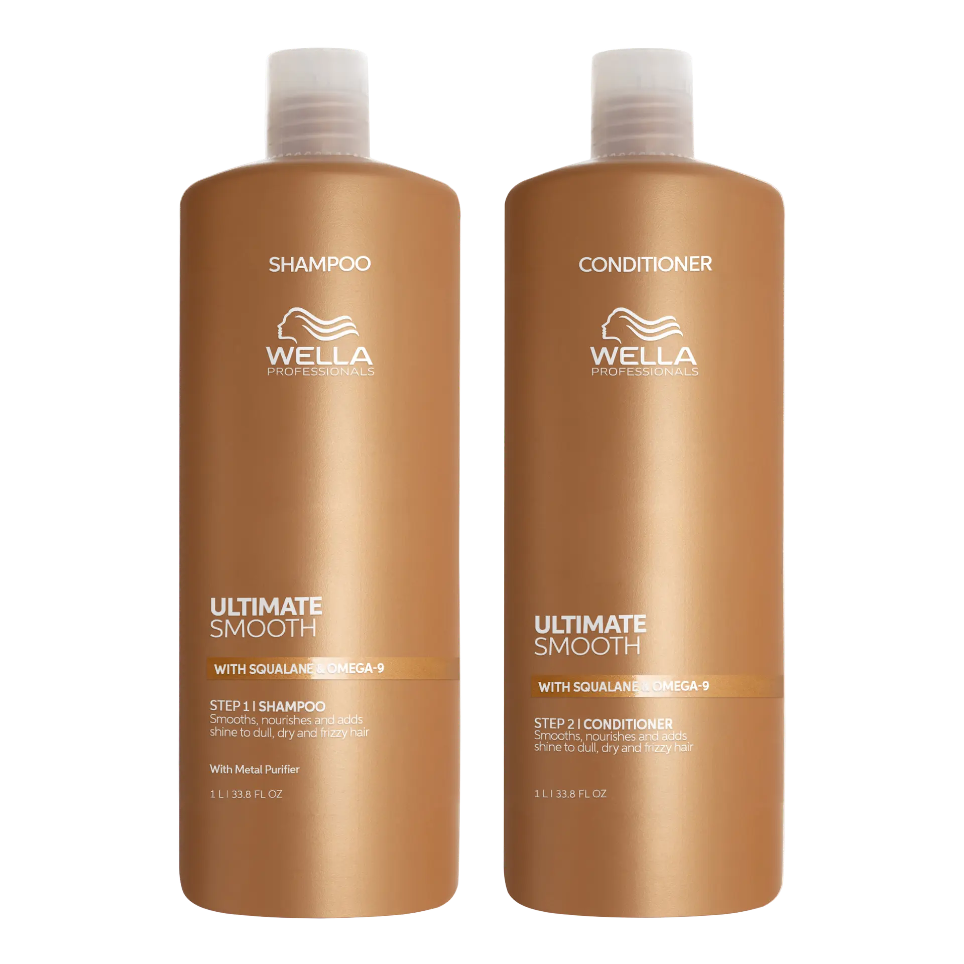Wella Ultimate Smooth Shampoo & Conditioner 1 Litre Duo
