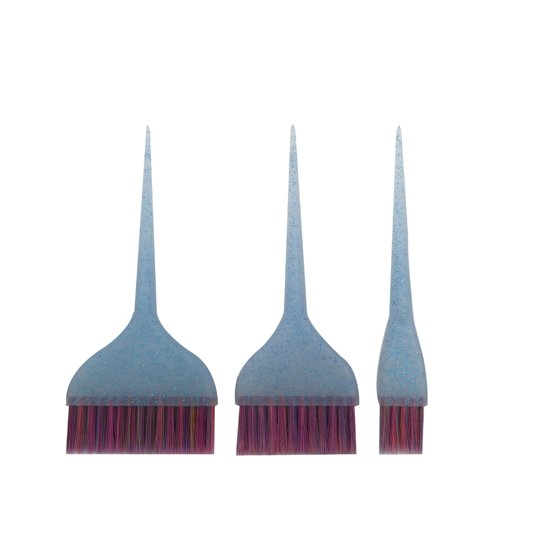 Santorini Glitter Tint Brush Trio Blue