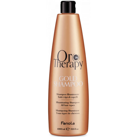 Fanola Orotherapy Gold Illuminating Shampoo Keratin and Argan 1L