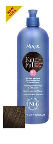 Roux Fancifull Professional Rinse #21 Plush Brown 450ml - Beautopia Hair & Beauty