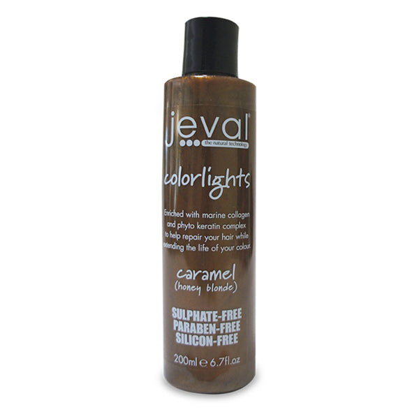 Jeval Colorlights Shampoo Caramel 200ml - Beautopia Hair & Beauty