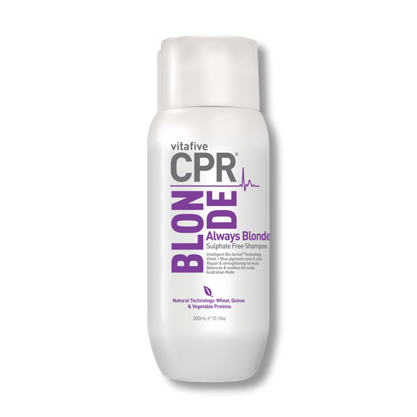 CPR Vitafive Always Blonde Sulphate Free Shampoo 300ml - Beautopia Hair & Beauty