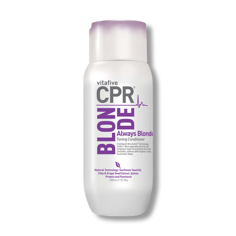 CPR Vitafive Always Blonde Violet + Blue Conditioner 300ml - Beautopia Hair & Beauty
