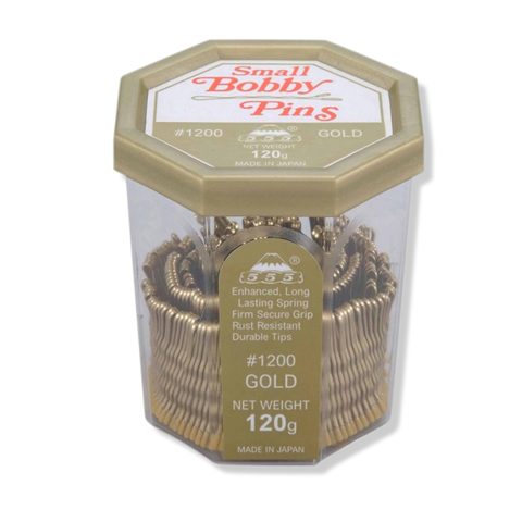 555 Bobby Pins No.1200 1.5" Gold - Beautopia Hair & Beauty