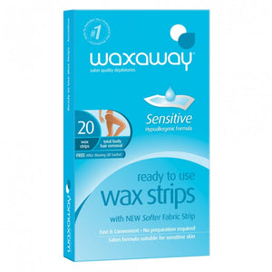 Waxaway Sensitive Ready to Use Body Wax Strips 20pk - Beautopia Hair & Beauty