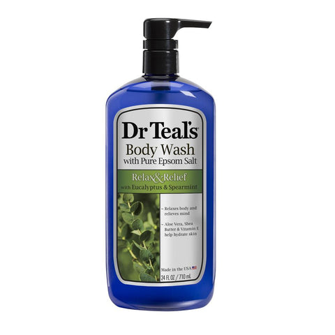 Dr Teal's Body Wash - Relax & Relief with Eucalyptus & Spearmint 710ml
