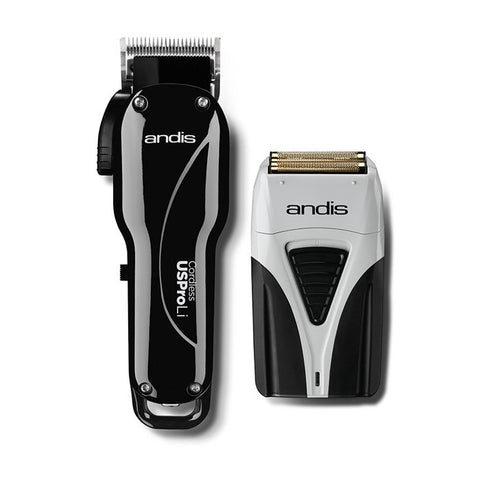 Andis Cordless Combo Adjustable Blade Clipper and Cordless Shaver