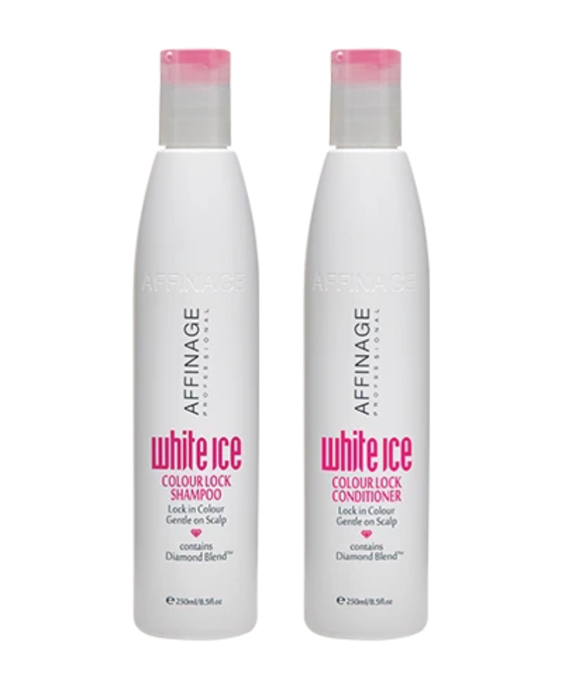Affinage White Ice Colour Lock Shampoo and Conditioner Duo 250ml - Beautopia Hair & Beauty