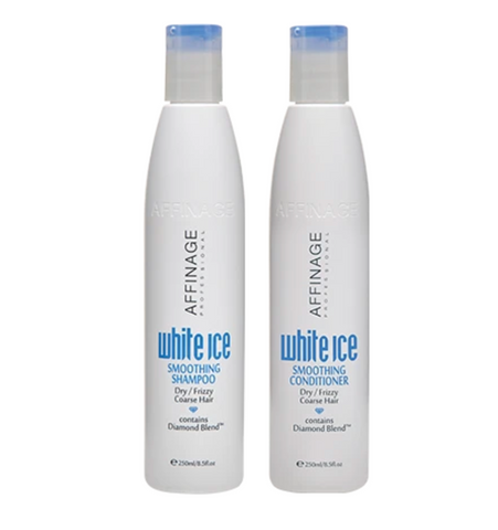 Affinage White Ice Smoothing Shampoo and Conditioner Duo 250ml - Beautopia Hair & Beauty