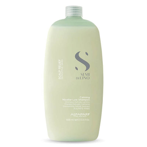 Alfaparf Milano Semi Di Lino Scalp Relief Calming Micellar Low Shampoo 1 Litre - Salon Style
