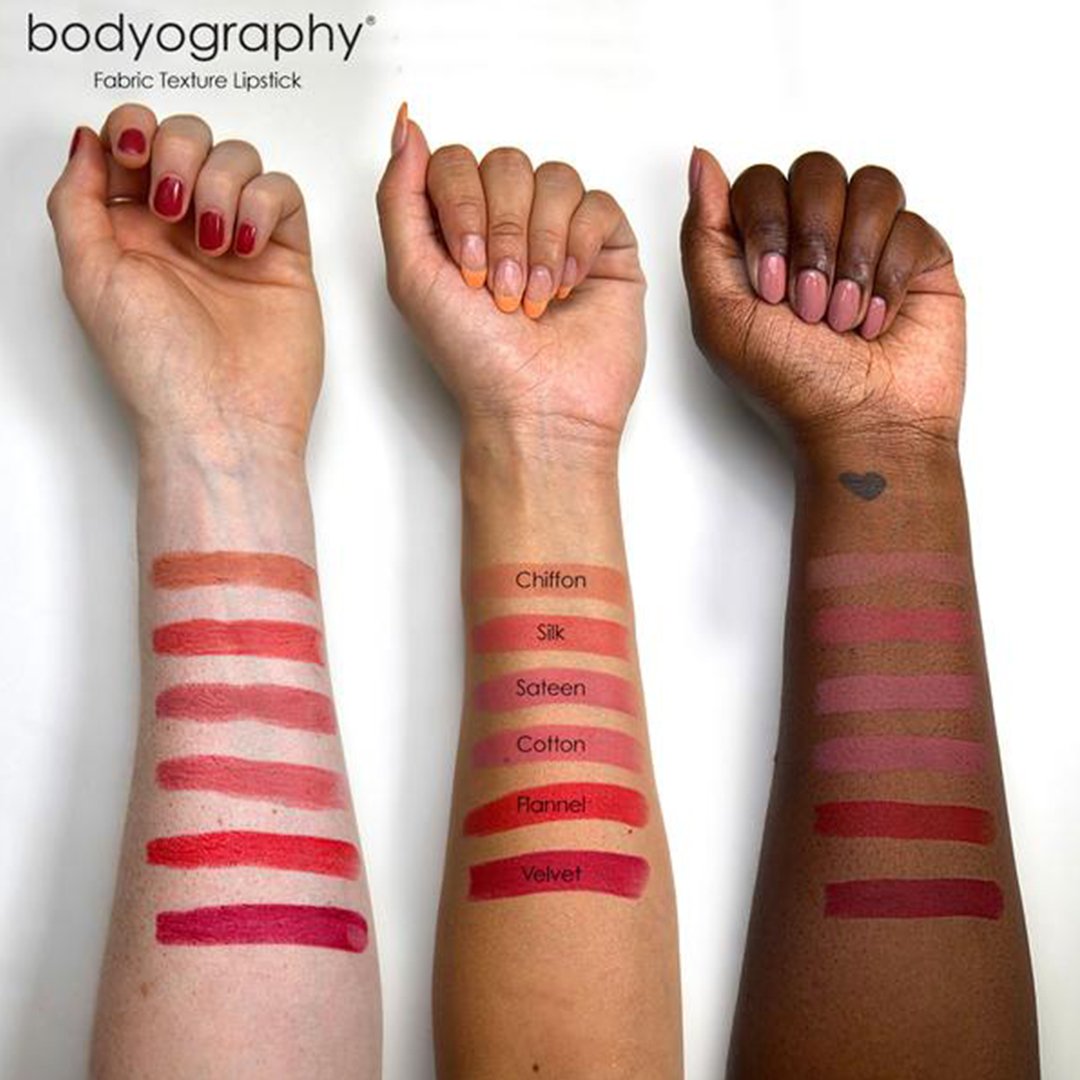 Bodyography Fabric Texture Lipstick - Sateen – Beautopia Hair & Beauty