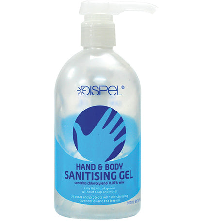 Dispel Hand & Body Sanitising Gel 500ml - Beautopia Hair & Beauty