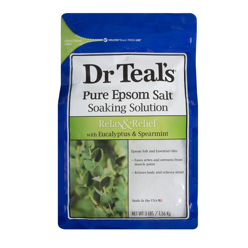Dr Teal's Epsom Bath Salt Eucalyptus & Spearmint 1.36kg