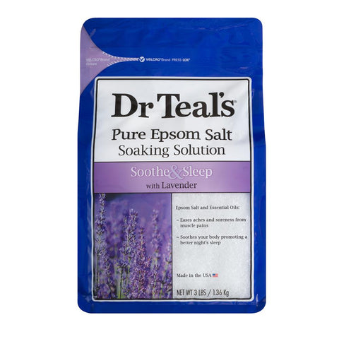 Dr Teal's Epsom Bath Salt Lavender 1.36kg