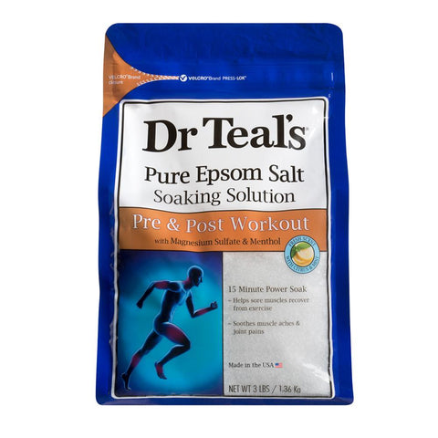 Dr Teal's Epsom Bath Salt Pre & Post Workout 1.36kg
