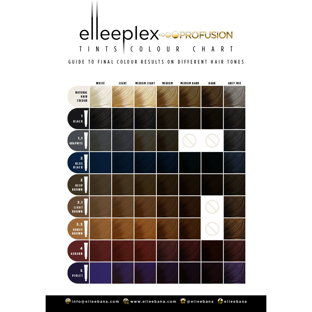 Elleeplex ProFusion Lash & Brow Tint 3 Deep Brown 20ml