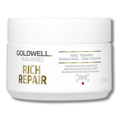 Goldwell Dual Senses Rich Repair 60sec Treatment 200ml - Beautopia Hair & Beauty
