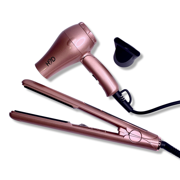 H2d hair straightener clearance rose gold
