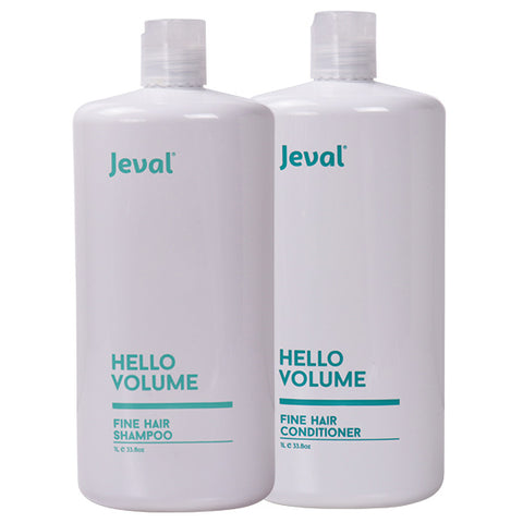 Jeval Hello Volume Fine Hair Shampoo & Conditioner Duo 1 Litre - Beautopia Hair & Beauty