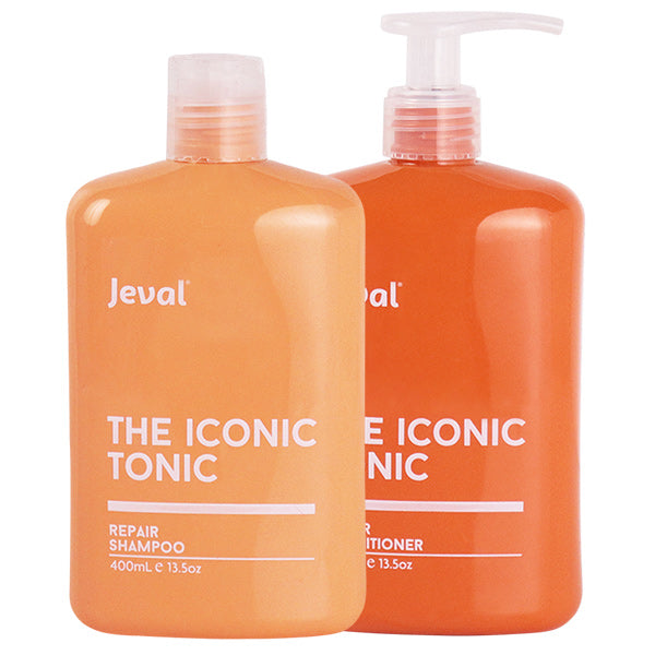 Jeval Iconic Tonic Repair Shampoo & Conditioner Duo 400ml - Beautopia Hair & Beauty
