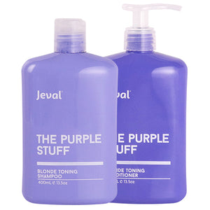 Jeval The Purple Stuff Blonde Shampoo & Conditioner Duo 400ML - Beautopia Hair & Beauty