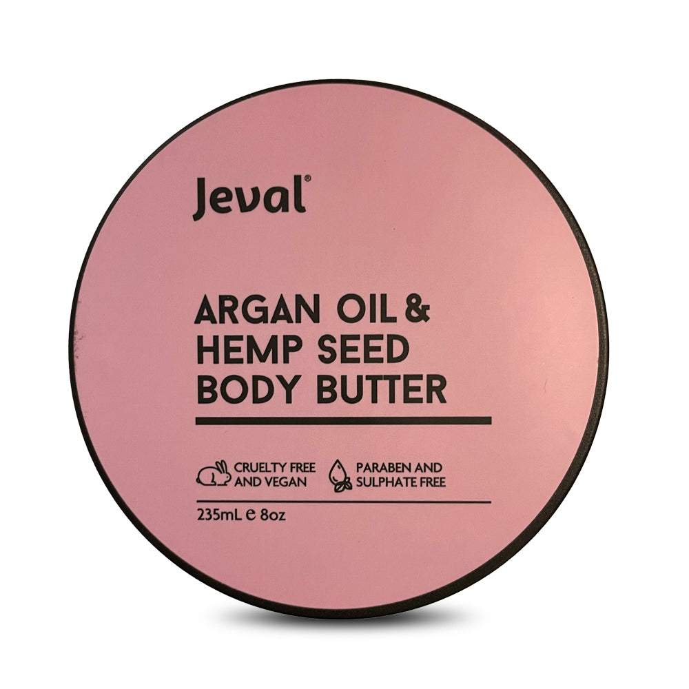 Jeval Argan Oil & Hemp Seed Body Butter 235ml - Beautopia Hair & Beauty
