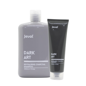 Jeval Dark Art Revitalising Charcoal Shampoo and Treatment - Beautopia Hair & Beauty