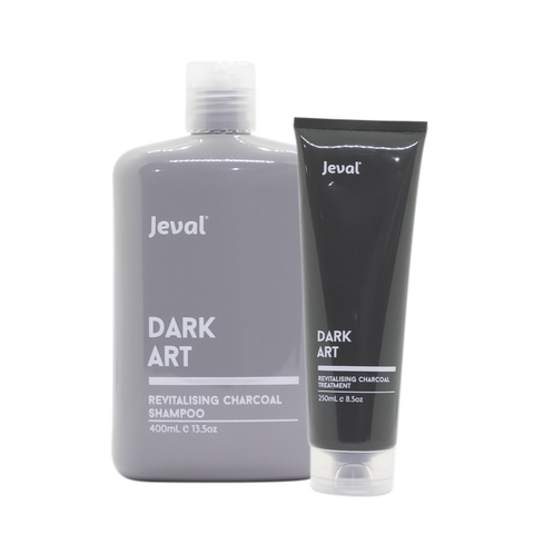 Jeval Dark Art Revitalising Charcoal Shampoo and Treatment - Beautopia Hair & Beauty