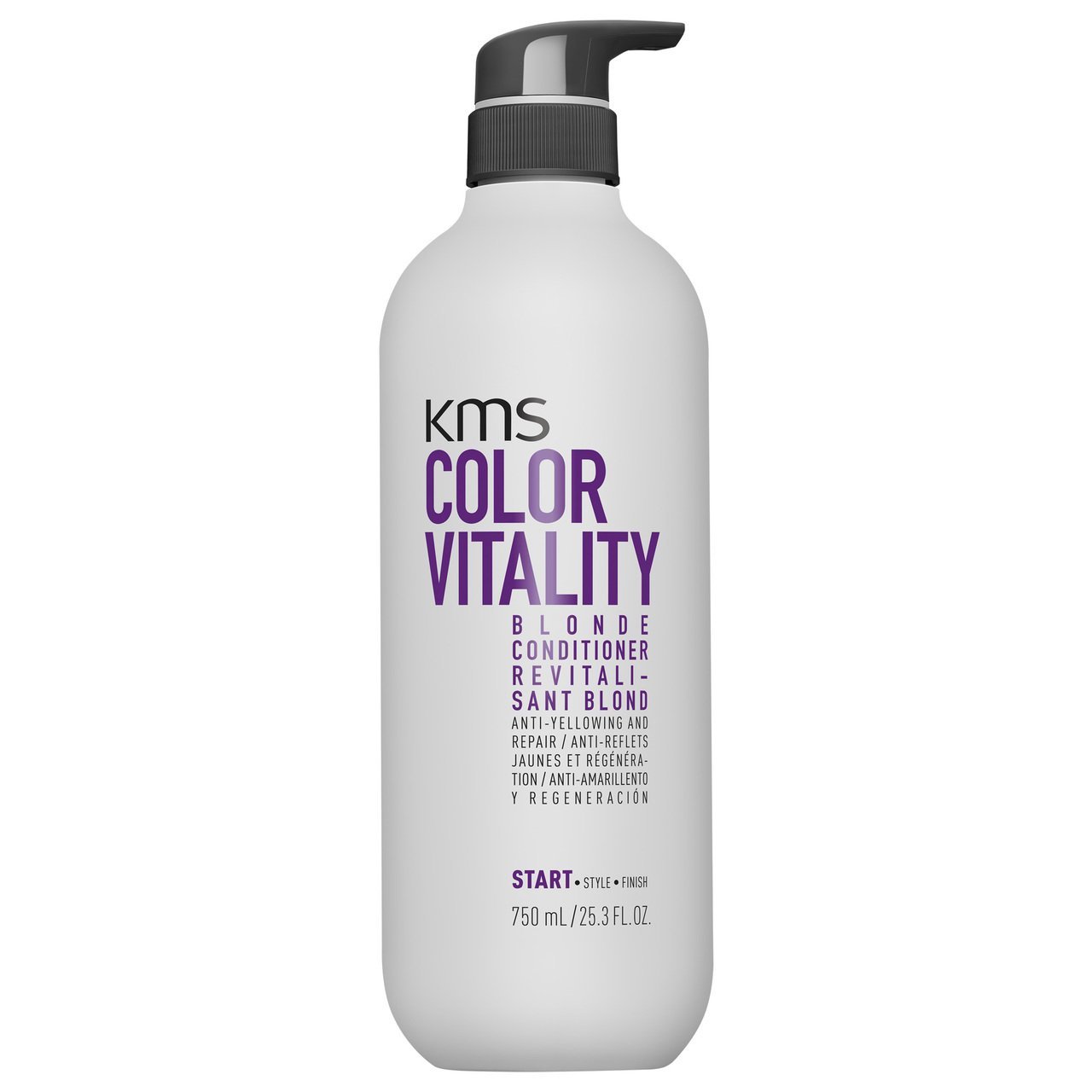 KMS Color Vitality Blonde Conditioner 750ml - Beautopia Hair & Beauty
