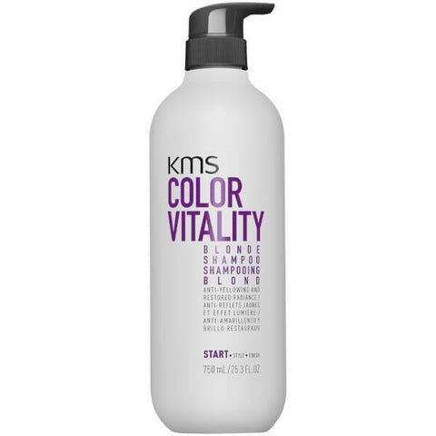 KMS Color Vitality Blonde Shampoo 750ml - Beautopia Hair & Beauty