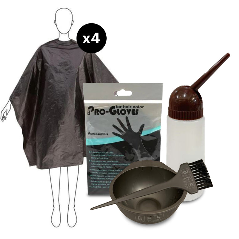 Hair Tint Kit with Disposable Capes