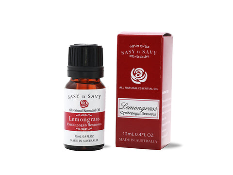 Sasy n Savy Pure Essential Oil Lemongrass 12ml - Beautopia Hair & Beauty