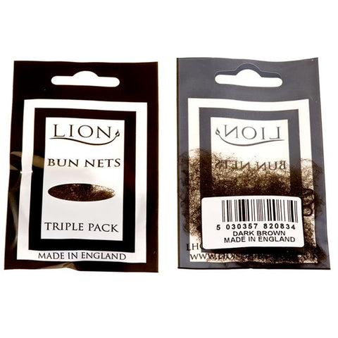 Lion Bun Net 3pk Dark Brown - Beautopia Hair & Beauty