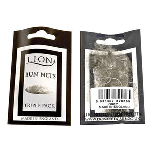 Lion Bun Net 3pk Grey - Beautopia Hair & Beauty