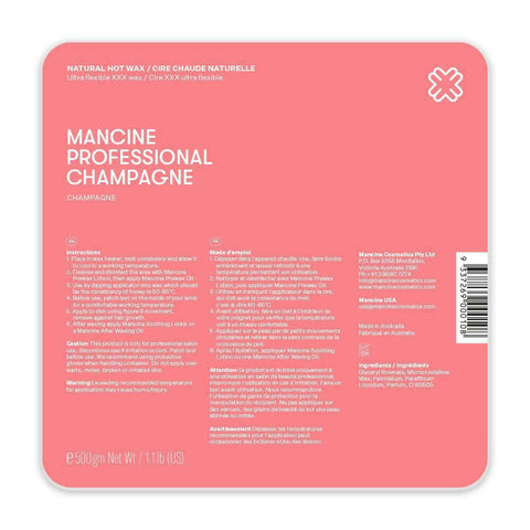 Mancine Professional Champagne Natural Hot Wax 500g