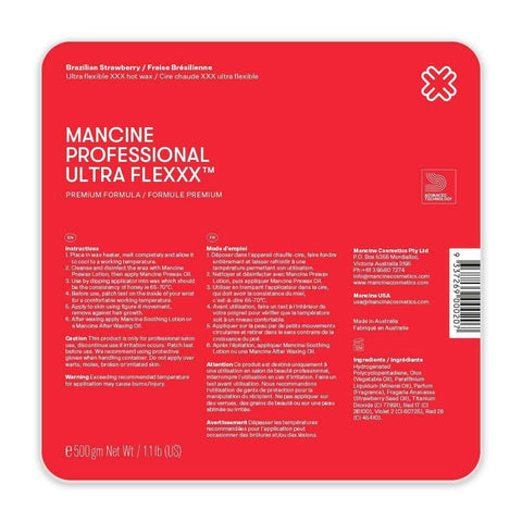 Mancine Professional Ultra Flexxx Brazilian Strawberry Hot Wax 500g