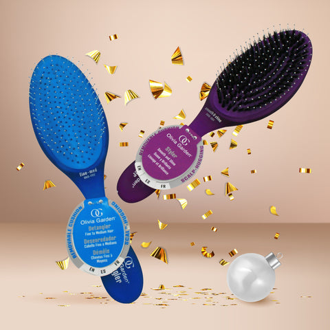 Olivia Garden Smooth & Shine Styler & Detangler Duo - Beautopia Hair & Beauty