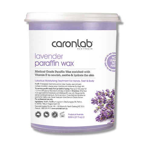 Caronlab Parrafin Wax Lavender 800ml - Beautopia Hair & Beauty