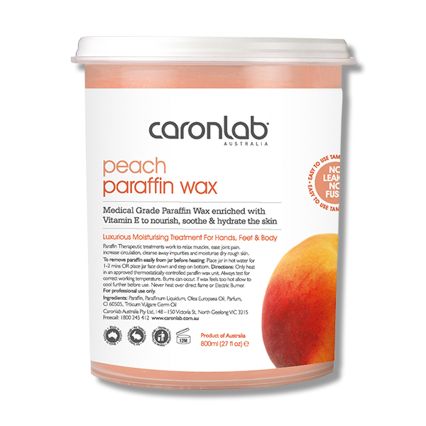 Caronlab Parrafin Wax Peach 800ml - Beautopia Hair & Beauty